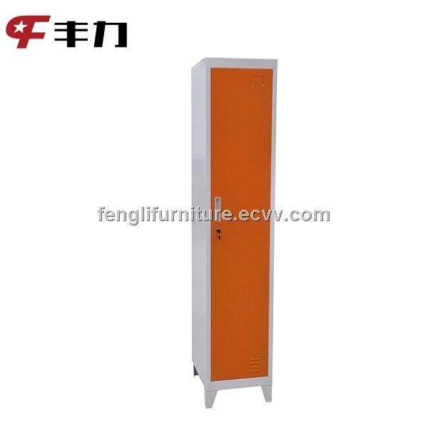 Single door steel locker with legs