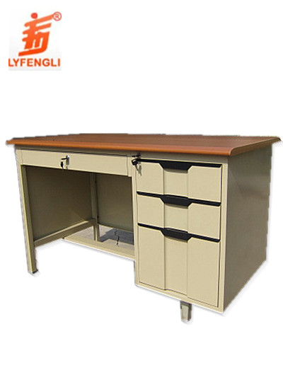 Steel Office Computer Desk with Cabinet Steel Office Computer Desk with Cabinet