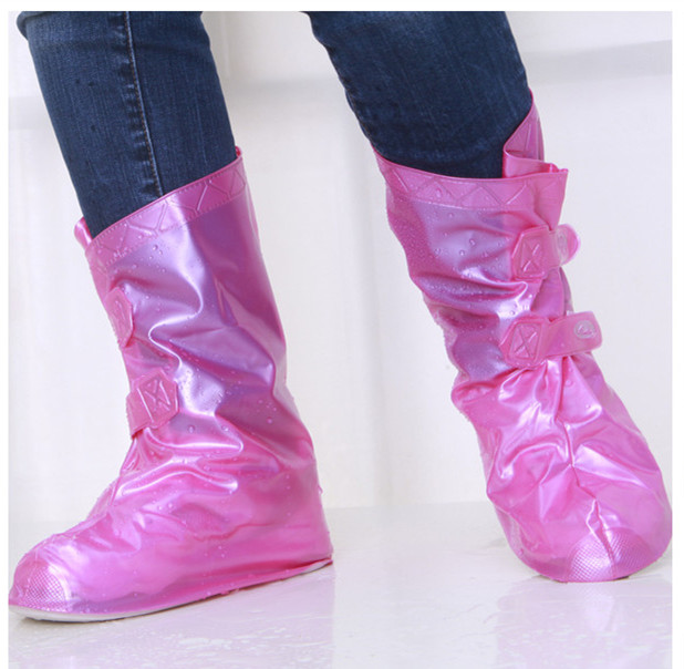 Sweet ladies high-heel rain shoe covers