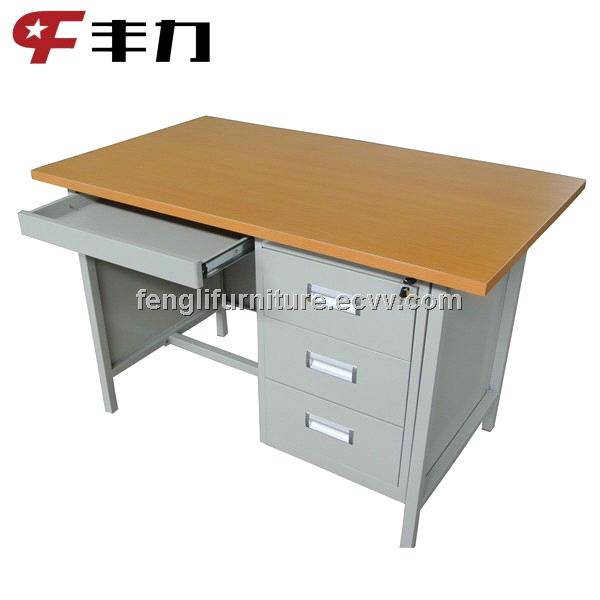 Knock Down Structure Steel Office Computer Table