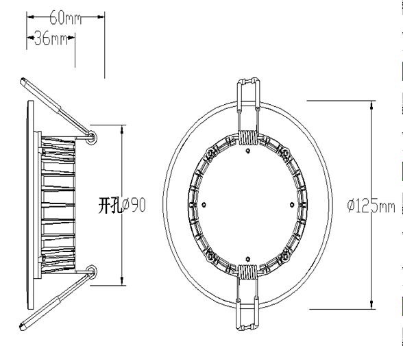 35inch6WSMDleddownlightCBYD301M14S2ceilinglight