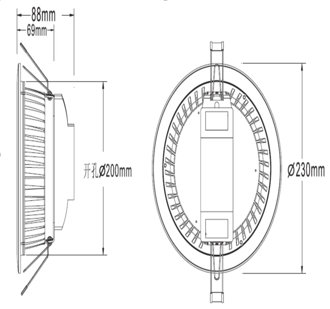 highquality30WSMDdownlightCBYD801M72S2