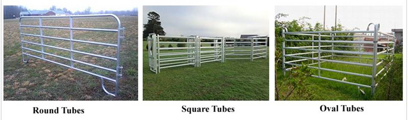 18x21m round pipe livestock panel goat sheep yards panels china