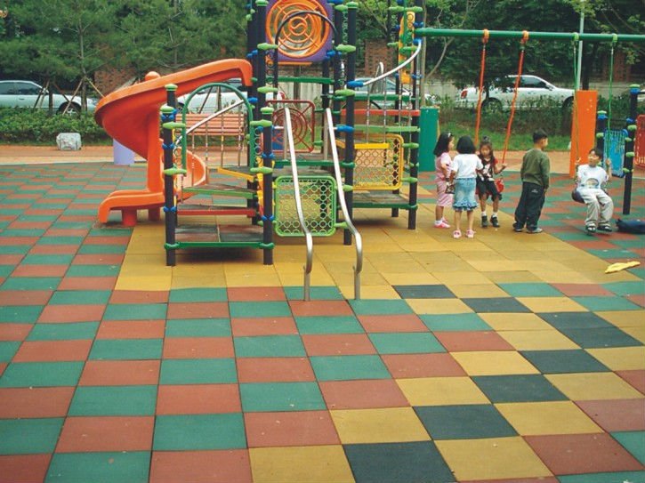 Outdoor Playground Safety Rubber Flooring Tiles From China