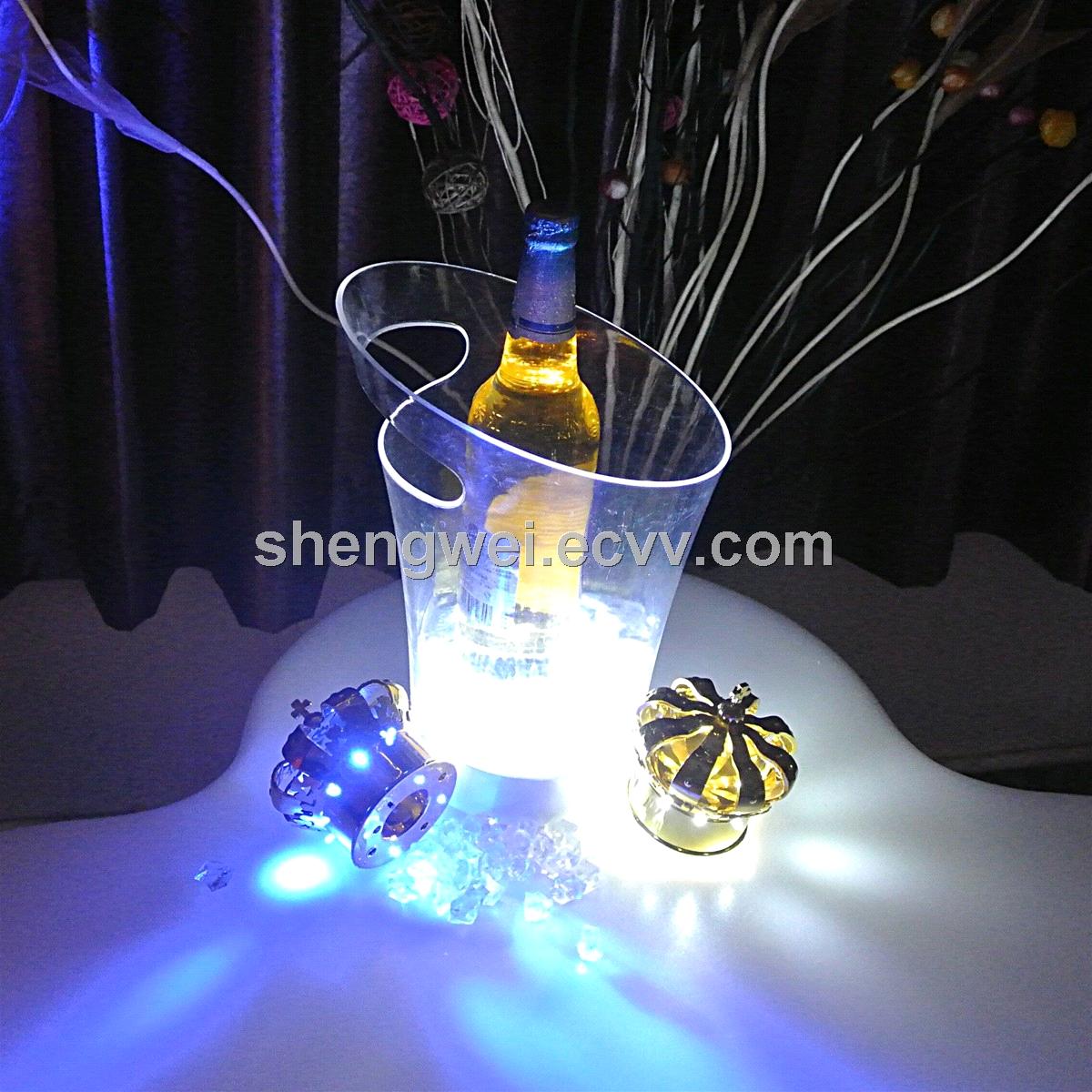 Mini LED Champgne Ice Bucket Night Club/Bar/KTV Beer Wine Lighting ...