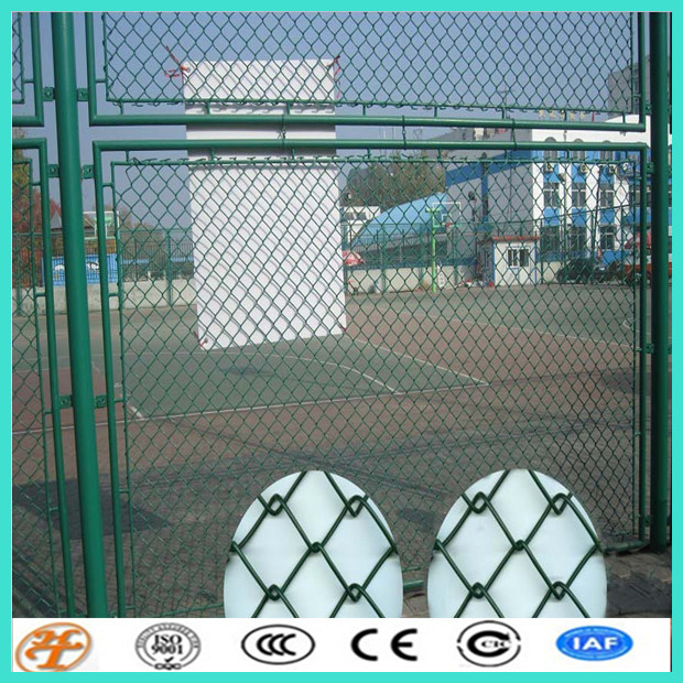 factory supply galvanized and PVC coated temporary chain link fencing with stands for USA market