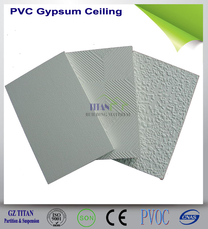 Pvc Gypsum Board False Ceiling Designs From China