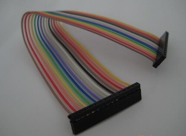 guangdong 2.54mm colorful IDC cable,single row