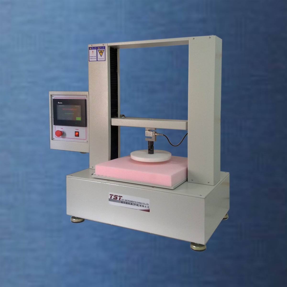 ASTM D3574 Foam IFD tester Indentation hardness compression deflection coefficient