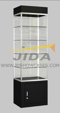 Black Square Tower Display Case From China Manufacturer