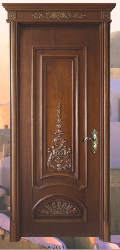 Hdf Molded Door Skin With Paper Teak Veneer From China