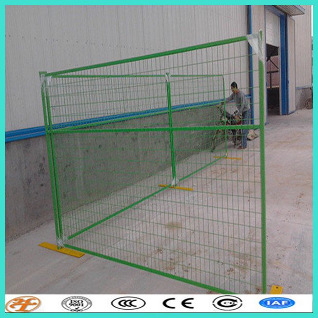 hot sale 6 feet x 10feet PVC painted temp fencing panels in Canada