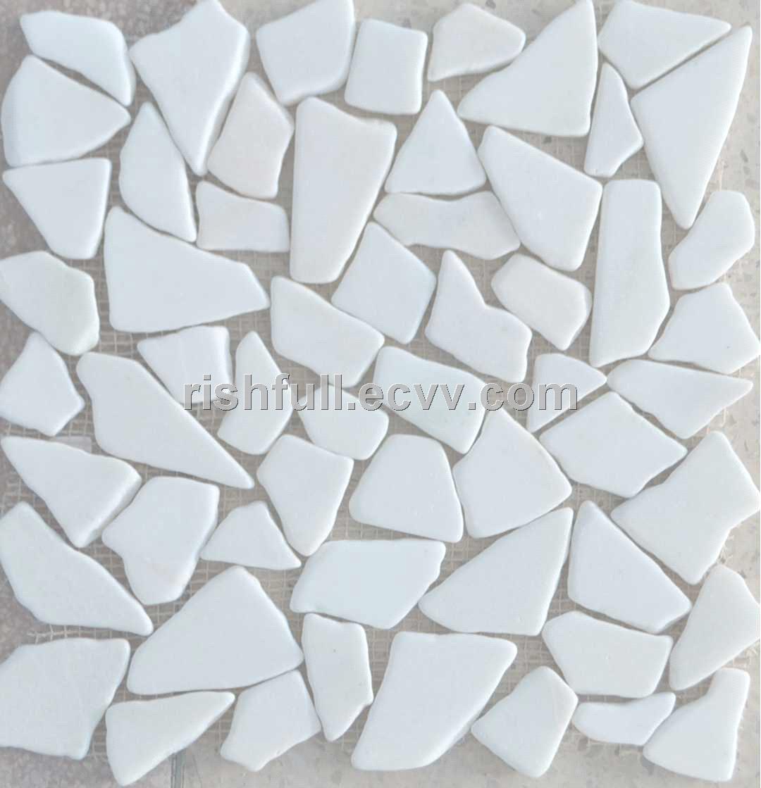 Pebble Stone Tile White Marble Pebble Tile White Marble Pebbles