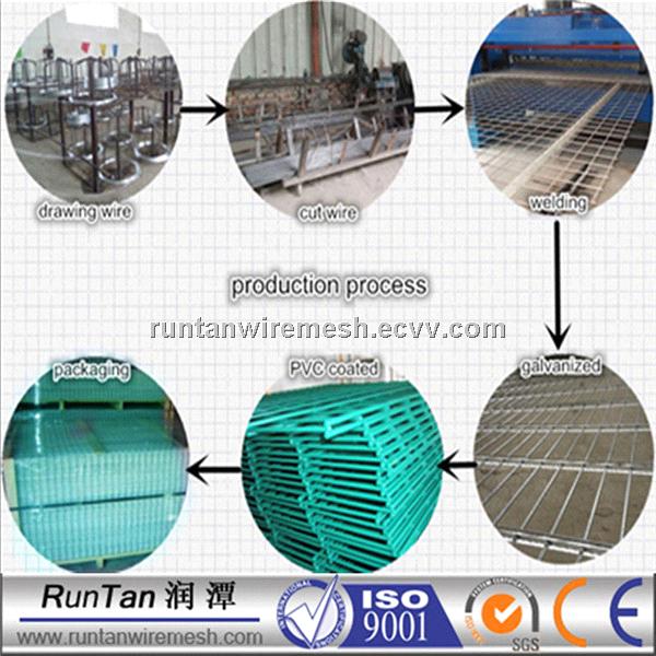 PVC coated double wire fencing