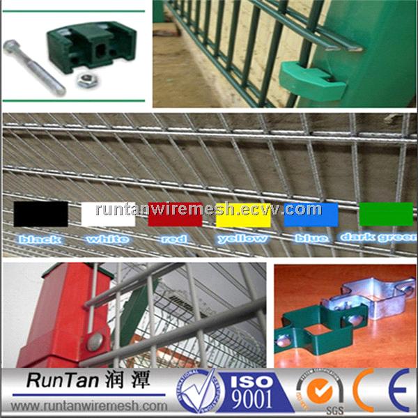 PVC coated double wire fencing