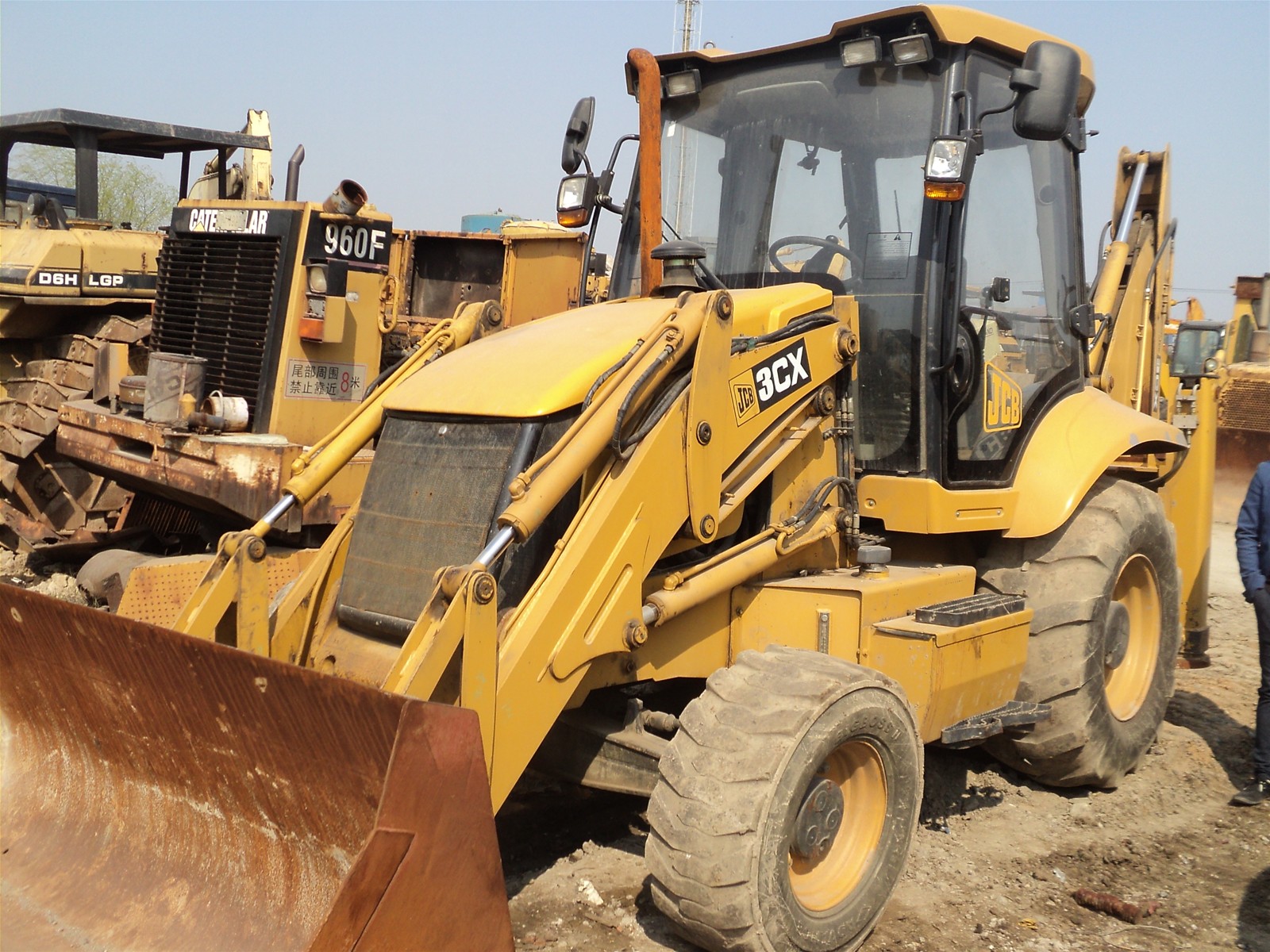 jcb constructor excavator and helmet