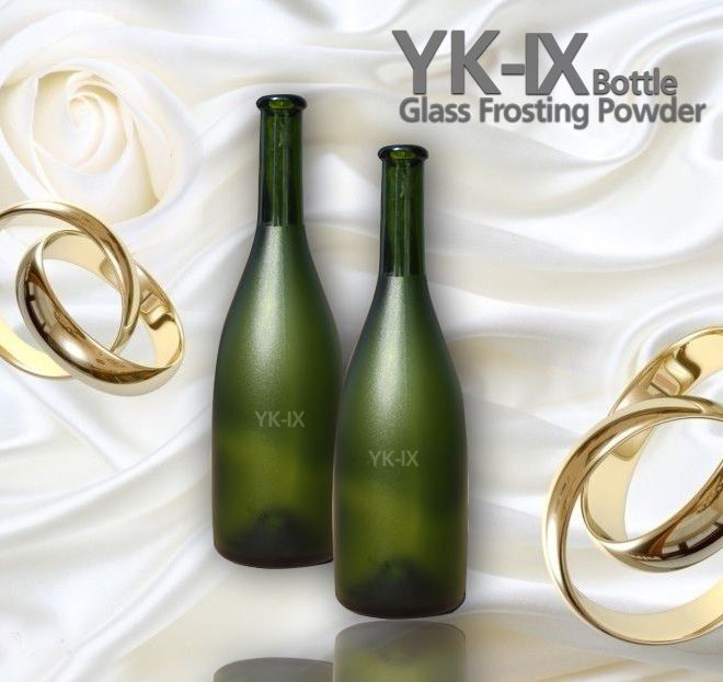 Waterbased oilsand effect glass frosting powder