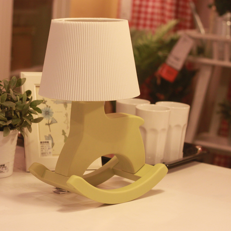 Novel Bedside Lamps Rocking Horse Appearance Package Can Be Novel Bedside Lamps Rocking Horse Appearance Package Can Be Customized