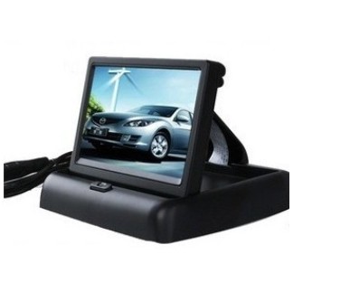 HD digital screen car monitor 4.3-inch desktop stand reversing monitor reversing the priority