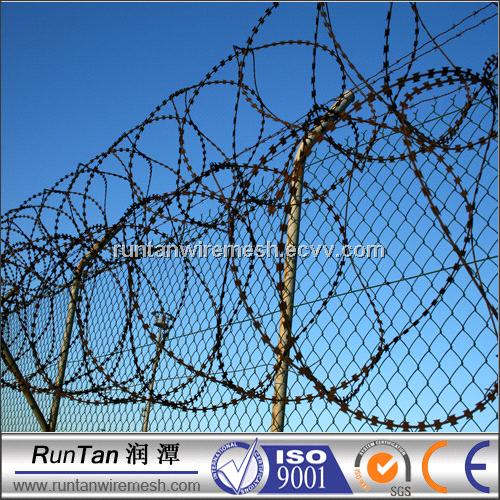Razor barbed wire mesh for fence