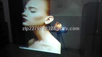 3D Holographic Transparent Film/Rear Projection Film for Shop Window Advertising