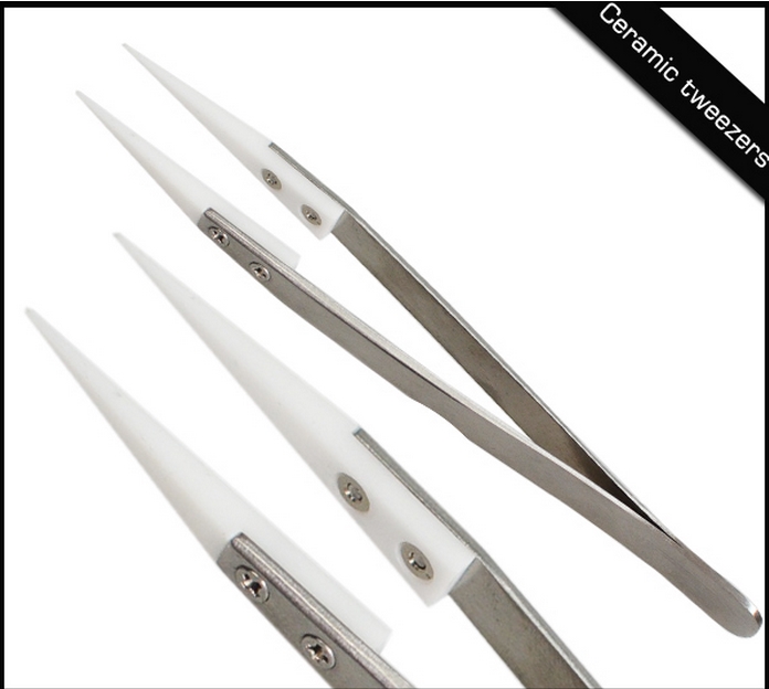 Heat insulation Stainless Steel Ceramic Tweezer for rda atomizer E Cig Assembly Tools