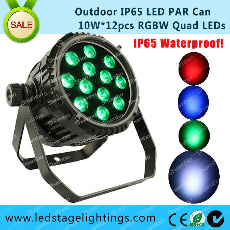 LED Disco light 12pcs*10W RGBW LED Par IP65 Waterproof,Outdoor led light