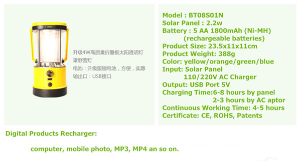 GreenEnergySolarLampFashionSolarCampingLanternBeautifulTableDeskSolarLight