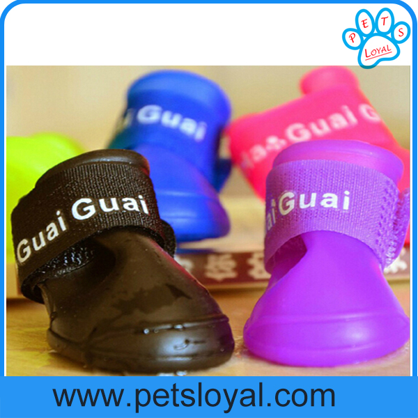 Colorful Dog Pet Boots Rubber Water Protective Pet Shoes Booties Waterproof Rain