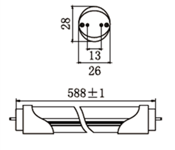 9W600mmDriverlessDimmableT8LEDTubeLightOfficeLEDLighting