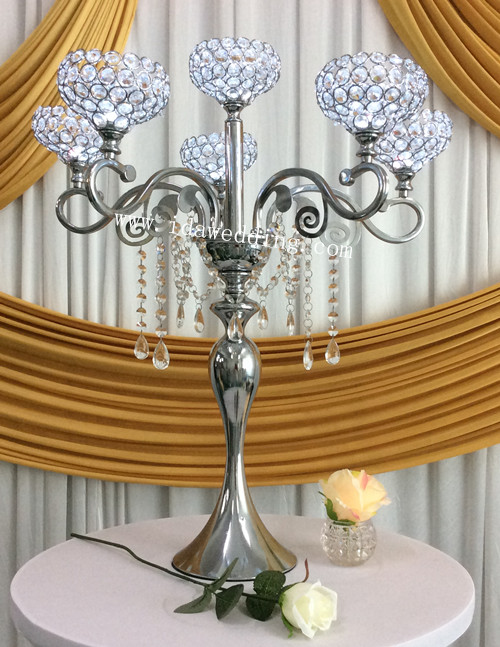 Fashion Crystal Silver Tree Wedding Table Decoration Wedding