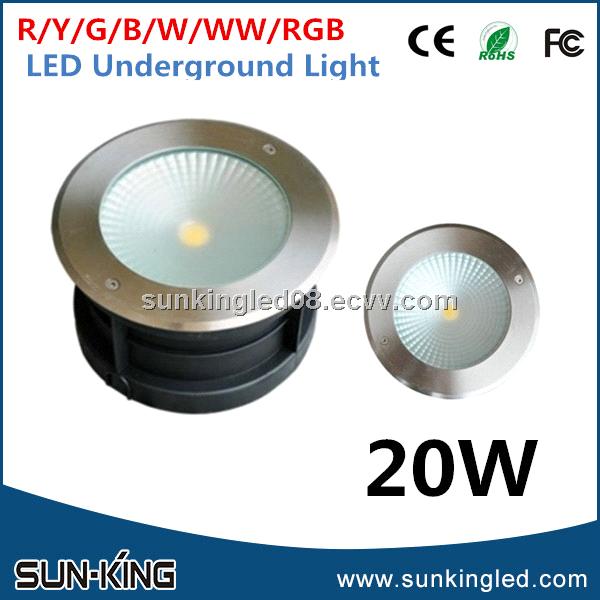 buried ground mounted AC220v external warm white 2700k3200k inground driveway lamp 20W cob led recessed stair light