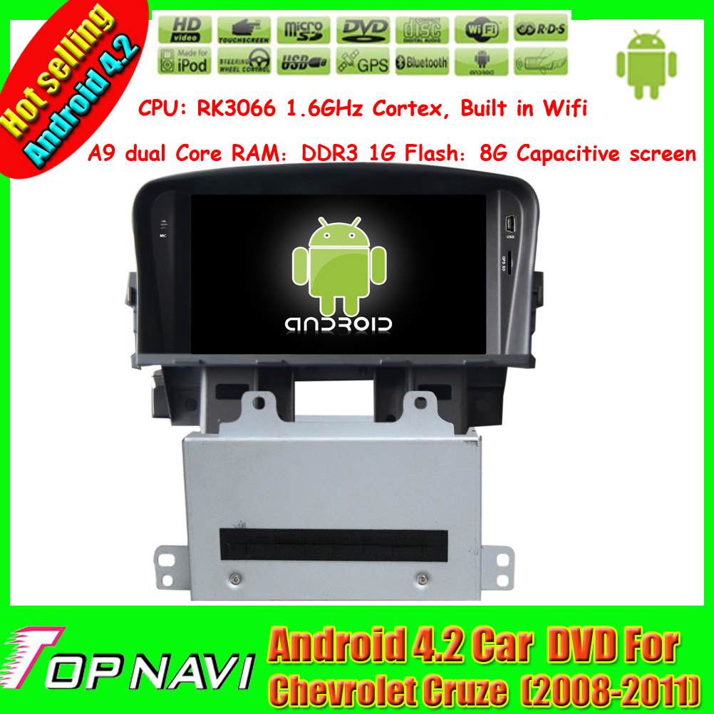 7'' Capacitive Android 4.2  Car stereo Chevrolet Cruze (2008-2011)  dvd gps navi  radio wifi 3g ipod