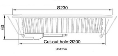 8InchSamsungLEDDownLight24wDimmableDriverlessRecesssedLEDLampGNHACA8024W