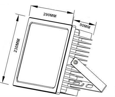 IP66WaterproofLEDFloodLight80WSamsungCOBLEDOutdoorLighting