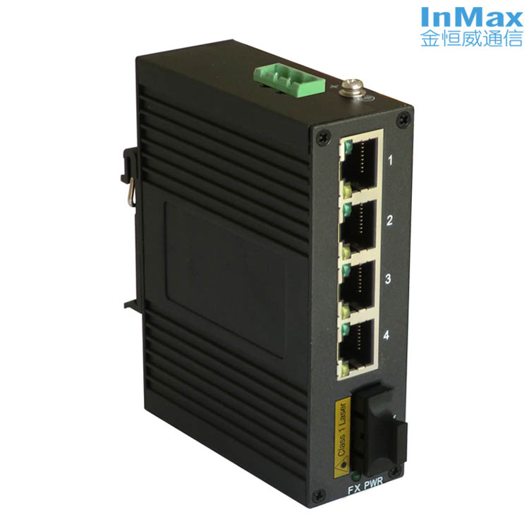 5 ports Unmanaged Industrial Ethernet Switch with 1 fiber port i305A