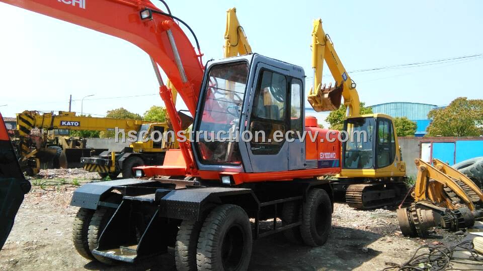 Used Hitachi EX100WD Wheel Excavator Second Hand Hitachi Hitachi EX100WD Wheel Excavator