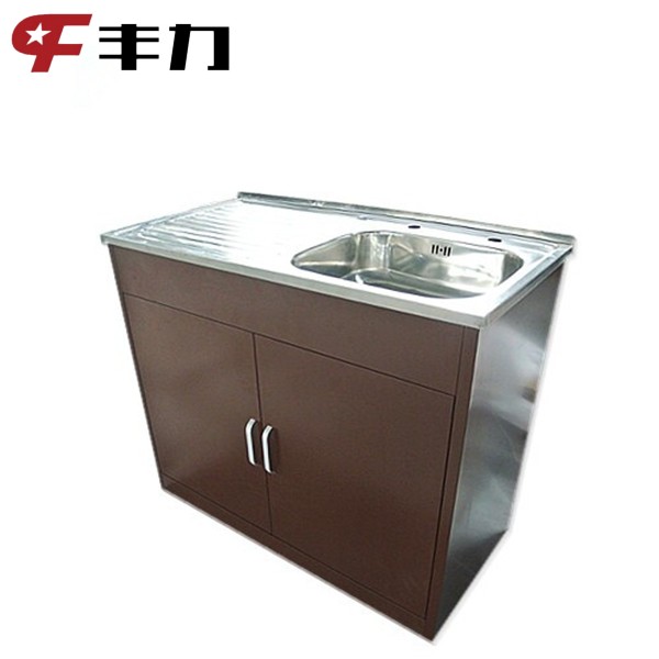 Knock Down Structure Modern Design Metal Kitchen Cabinet From