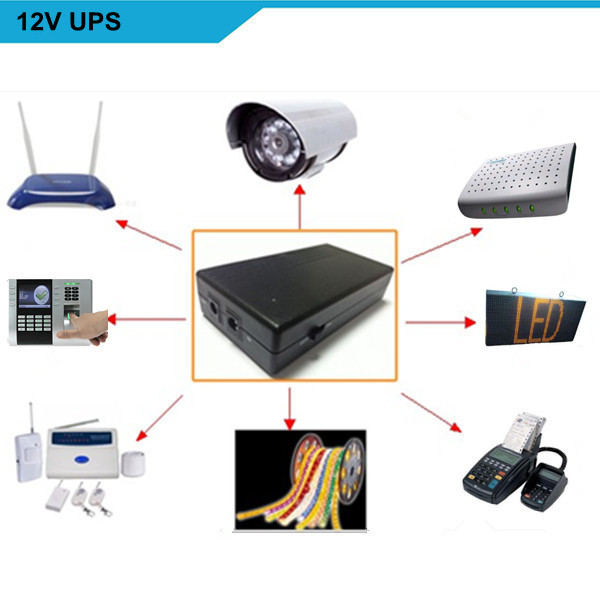 ups system 12v ups battery charger for mifi router 4g cctv ip camera