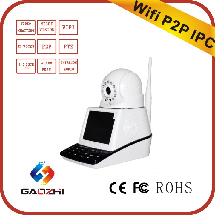 Video Chatting Full 720P 3.5 Inch Lcd Ip Camera Hd Wifi Family Security Products