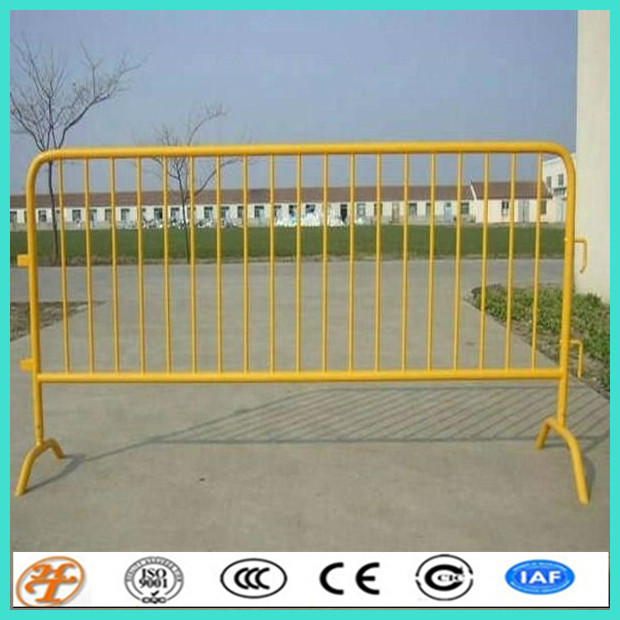 Hotdippedgalvanizedorpowercoatingremovablepedestriantrafficsafetyguardmetalbarricade