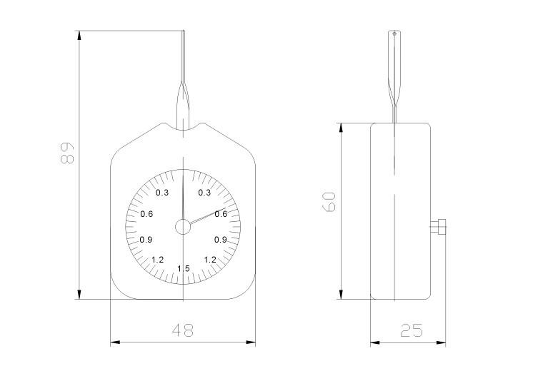 ATG1001Analog Single Pointer Tension Gauge