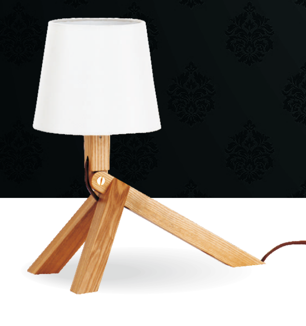 Fancy Design White Wooden Table Lamp, Fancy Led Table Lamp