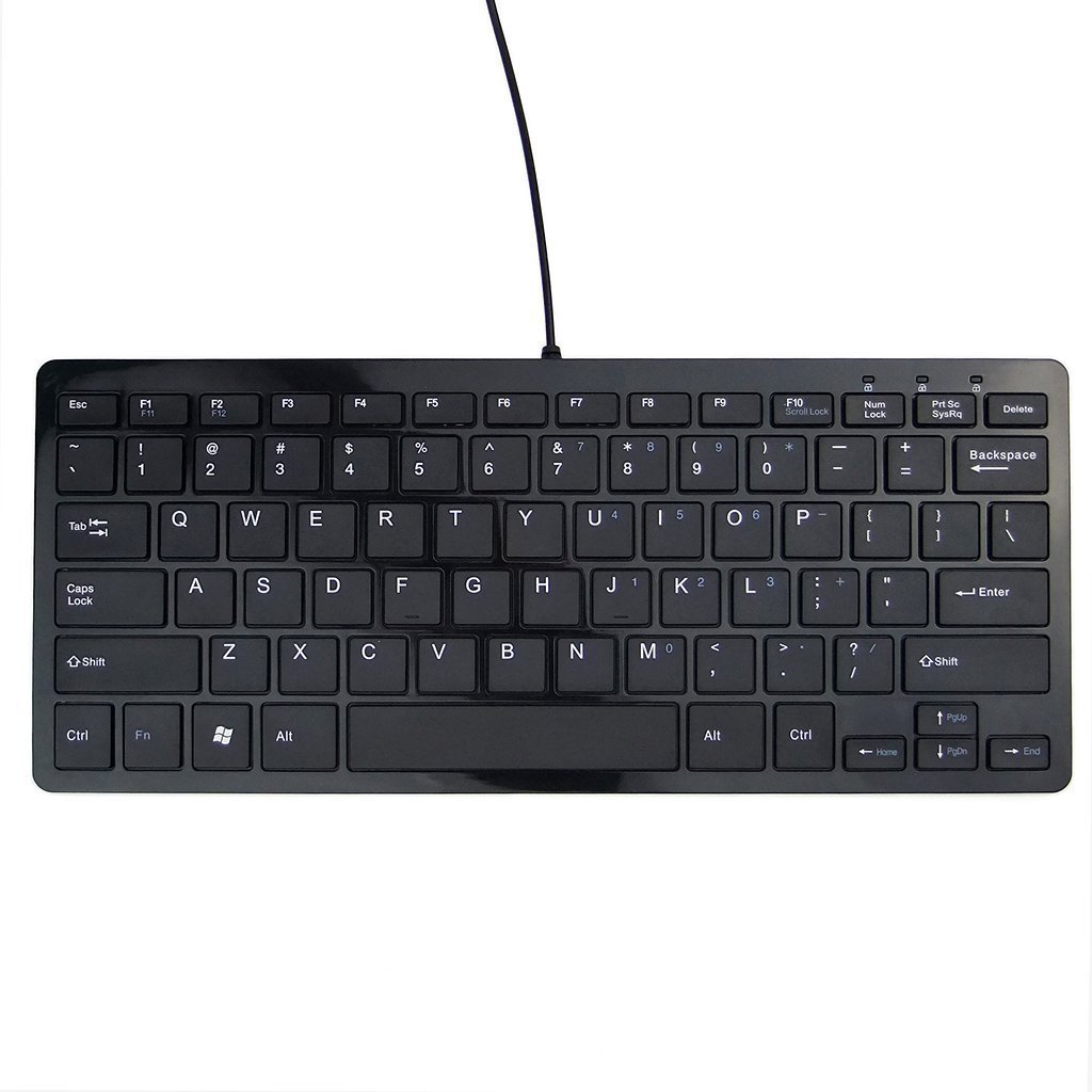 78 keys wired USB 2.0 Compact slim keyboard for Windows XP / 7 / 8, Mac OS X and latest system