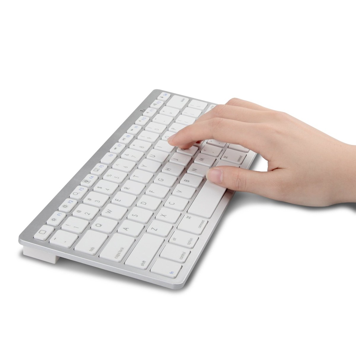 Bluetooth 3.0 wireless keyboard for iPhone / iPad, Android, Samsung, Tablet in White/Black color