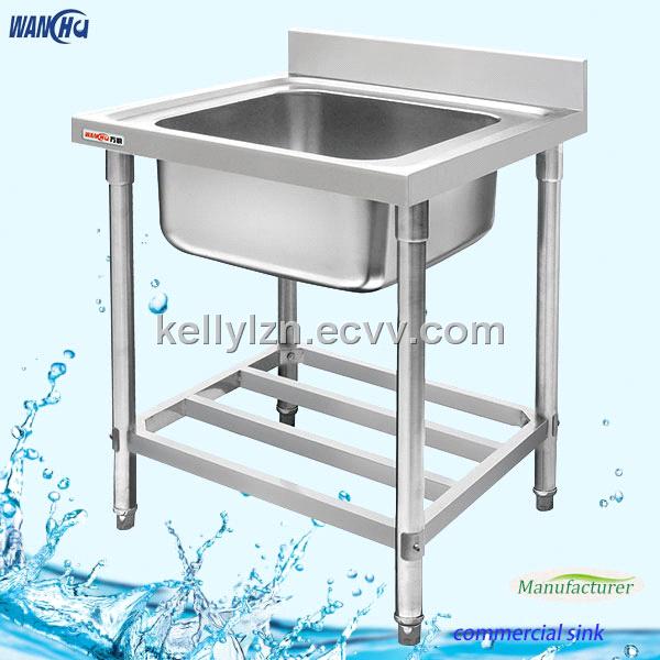 Single Sink Stainless Steel Kitchen Sink Commercial Stainless Steel Sink