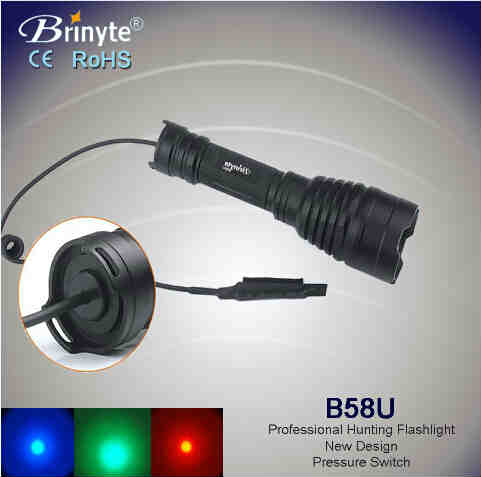 Brinyte 500m beam led tactical flashlight
