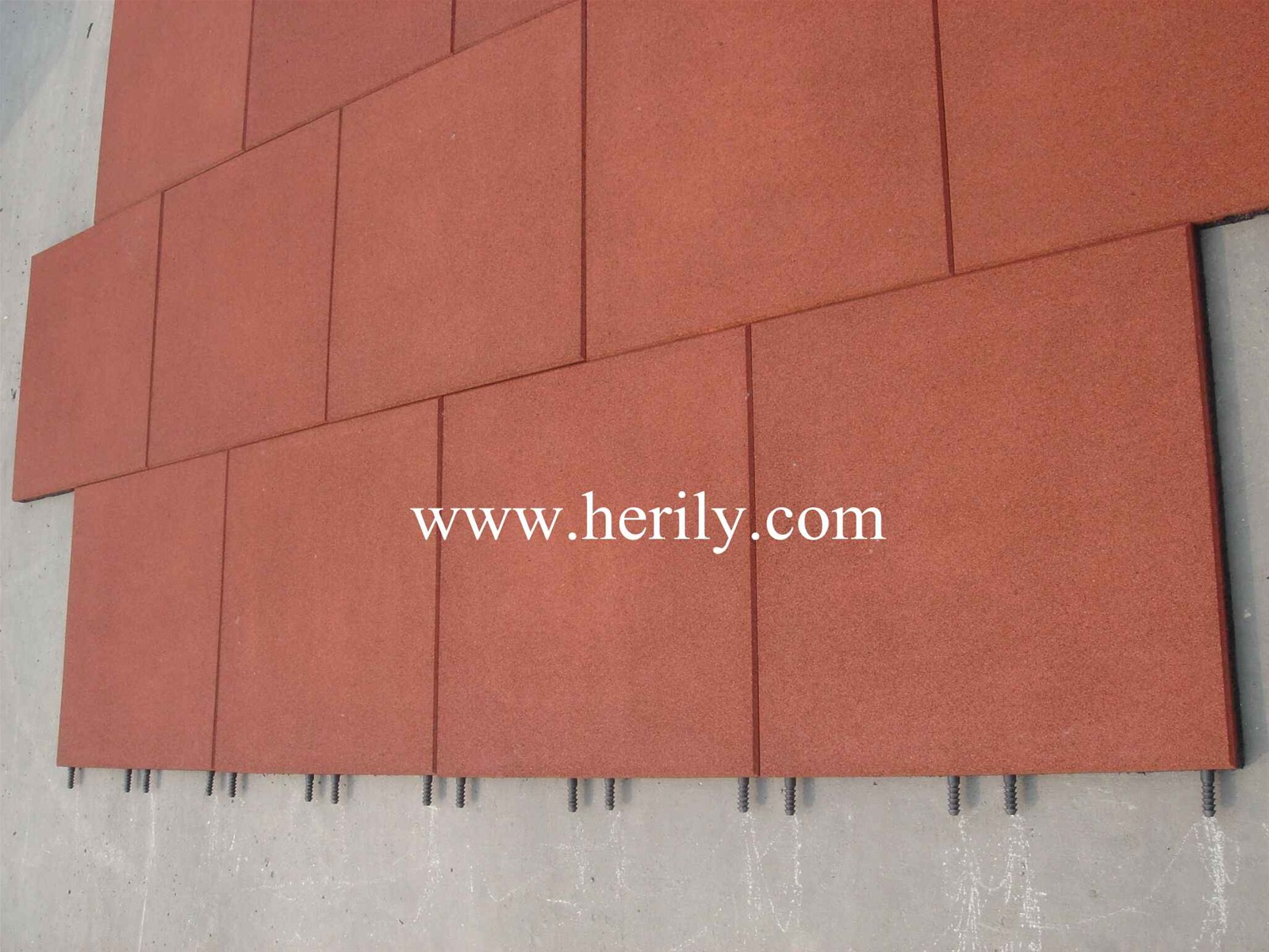 PinHole Rubber Tile EN1177 rubber flooring