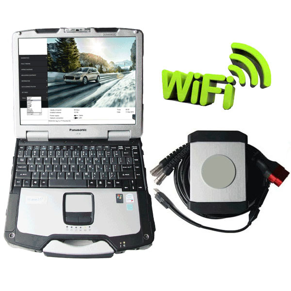 Wireless Piwis II Tester With Panasonic CF30 ToughBook V17500