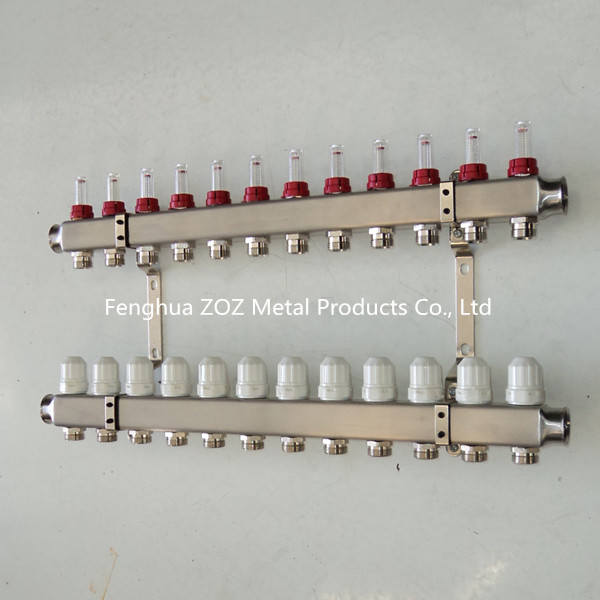 12 LoopPort Stainless Steel Radiant Heating Pex Manifold